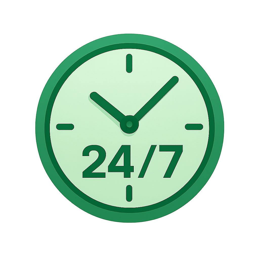 24/7 Availability