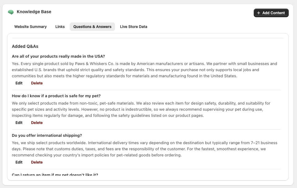 Questions and Answers